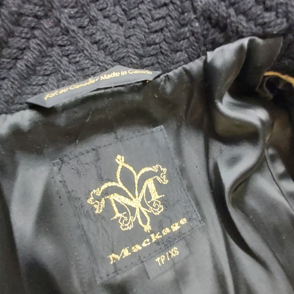 Mackage wool jacket in black xs - Picture 4 of 6